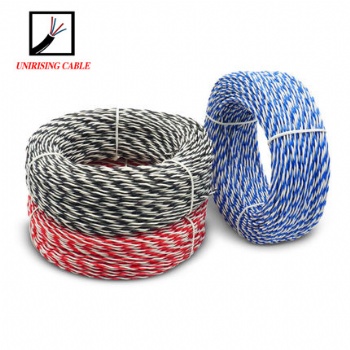 PVC Insulated flexible twin twisted pair electrical cable wire