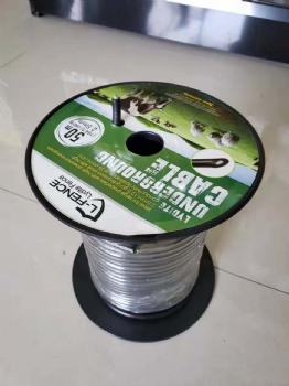 PE outer layer black 2.5mm aluminum core or Galvanized steel wire electric fence underground cable